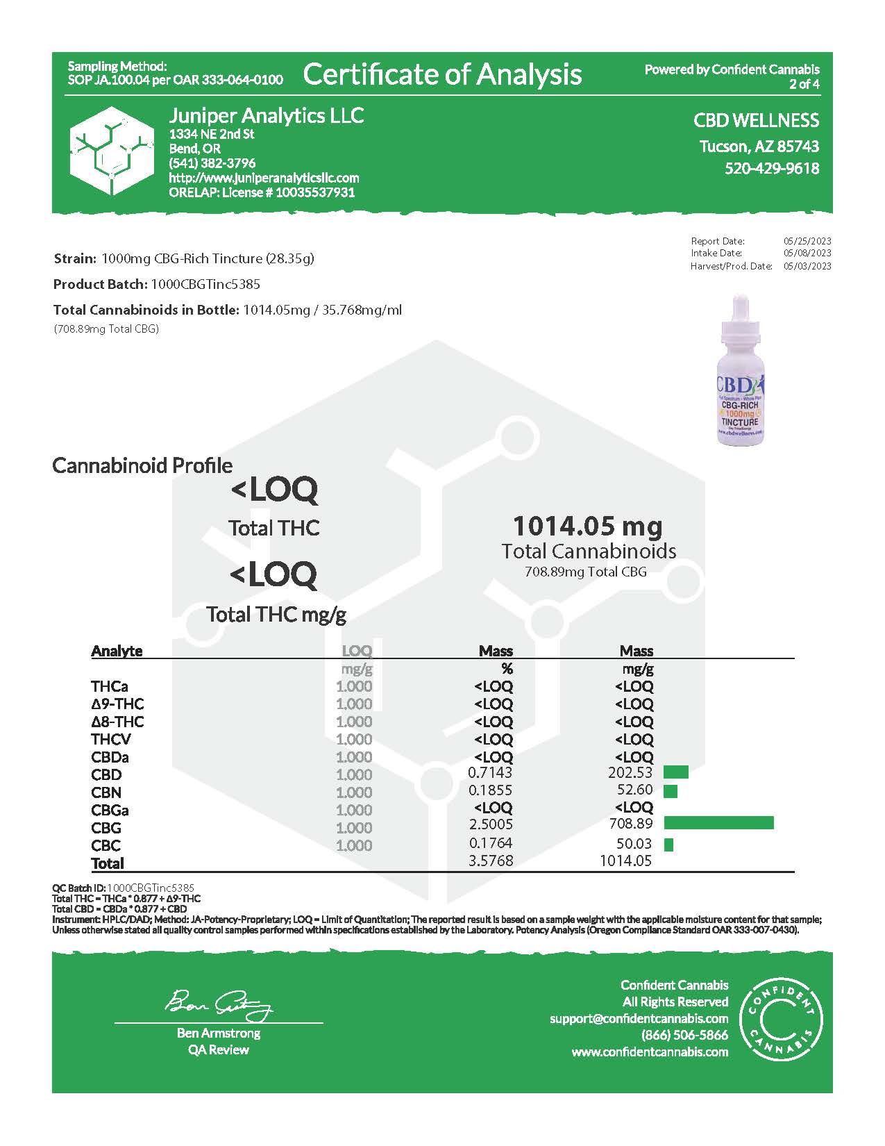 1000mg CBG-Rich Tincture