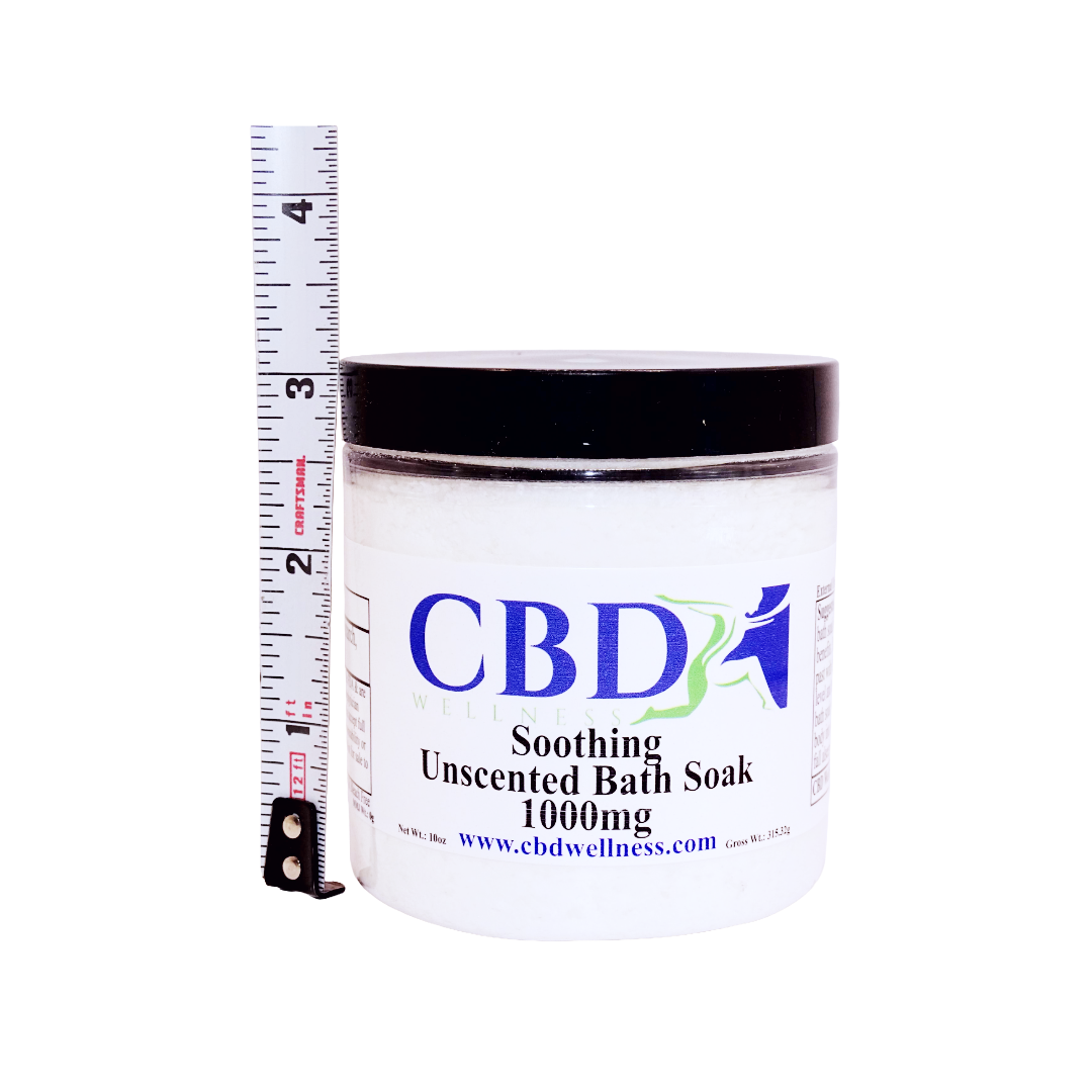 10oz 1000mg CBD Relaxing Unscented Bath Soak (Powder)