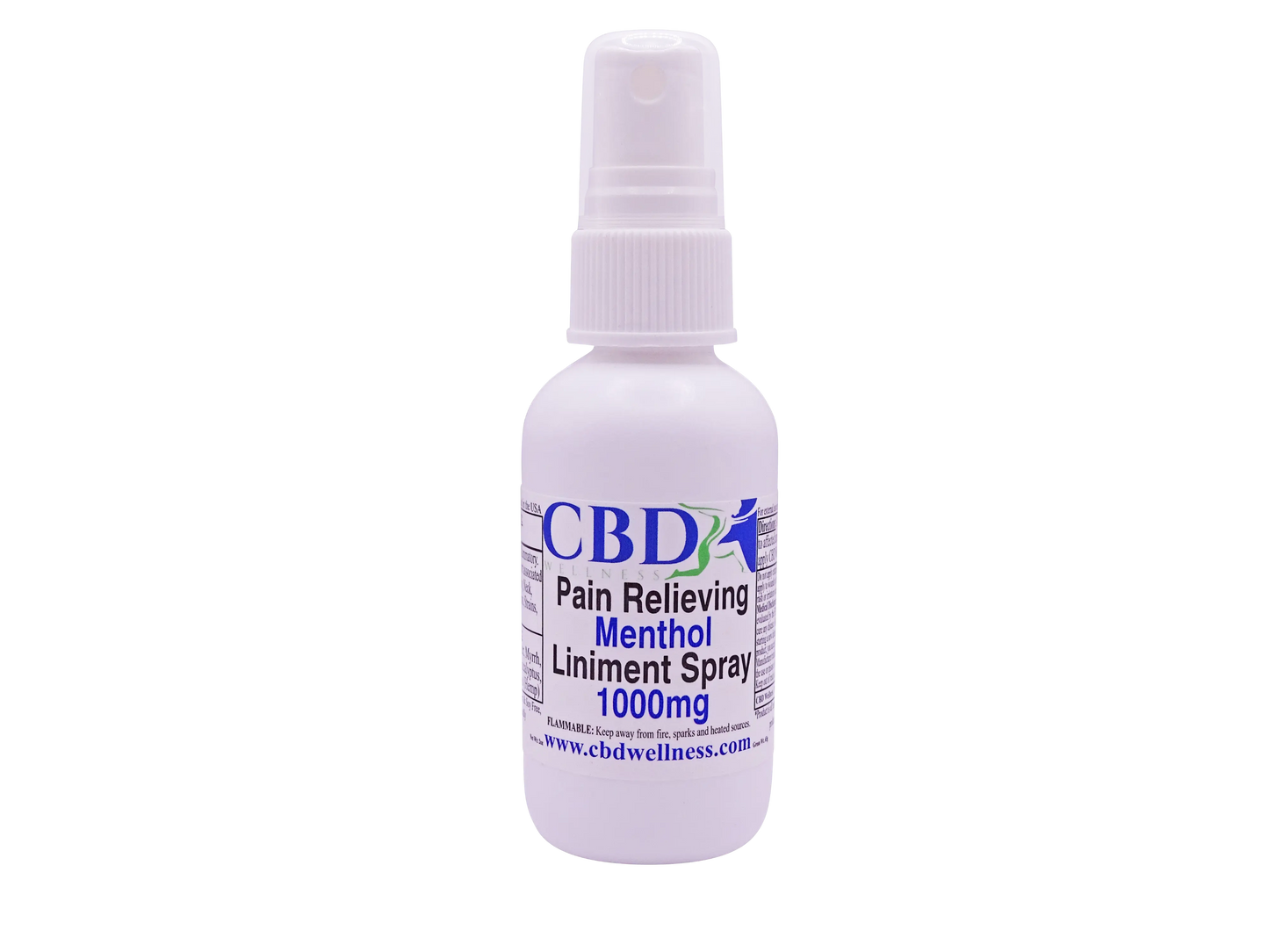 2oz 1000mg Menthol Liniment Spray CBD Wellness