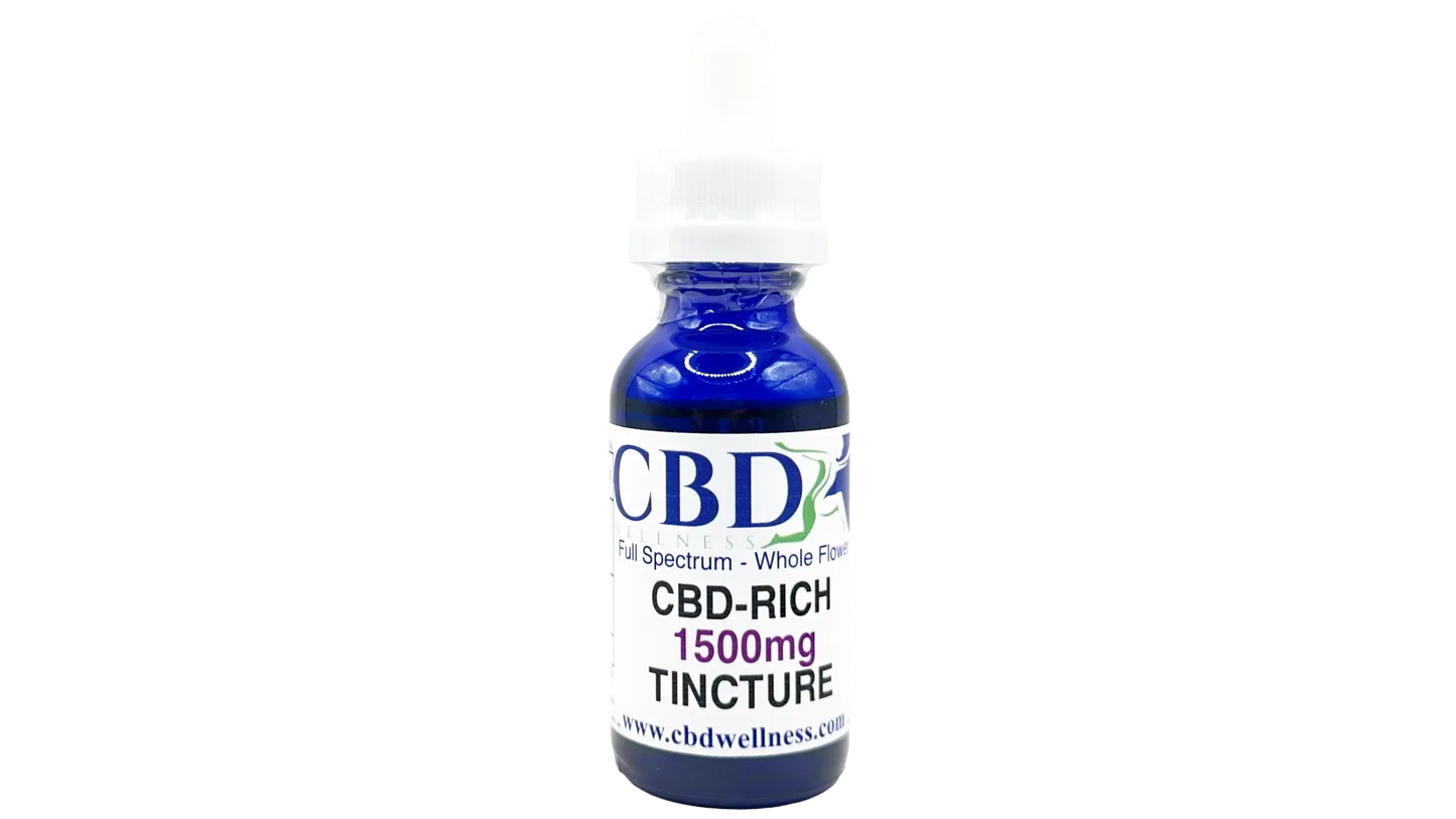 1500mg CBD-Rich Natural Tincture CBD Wellness