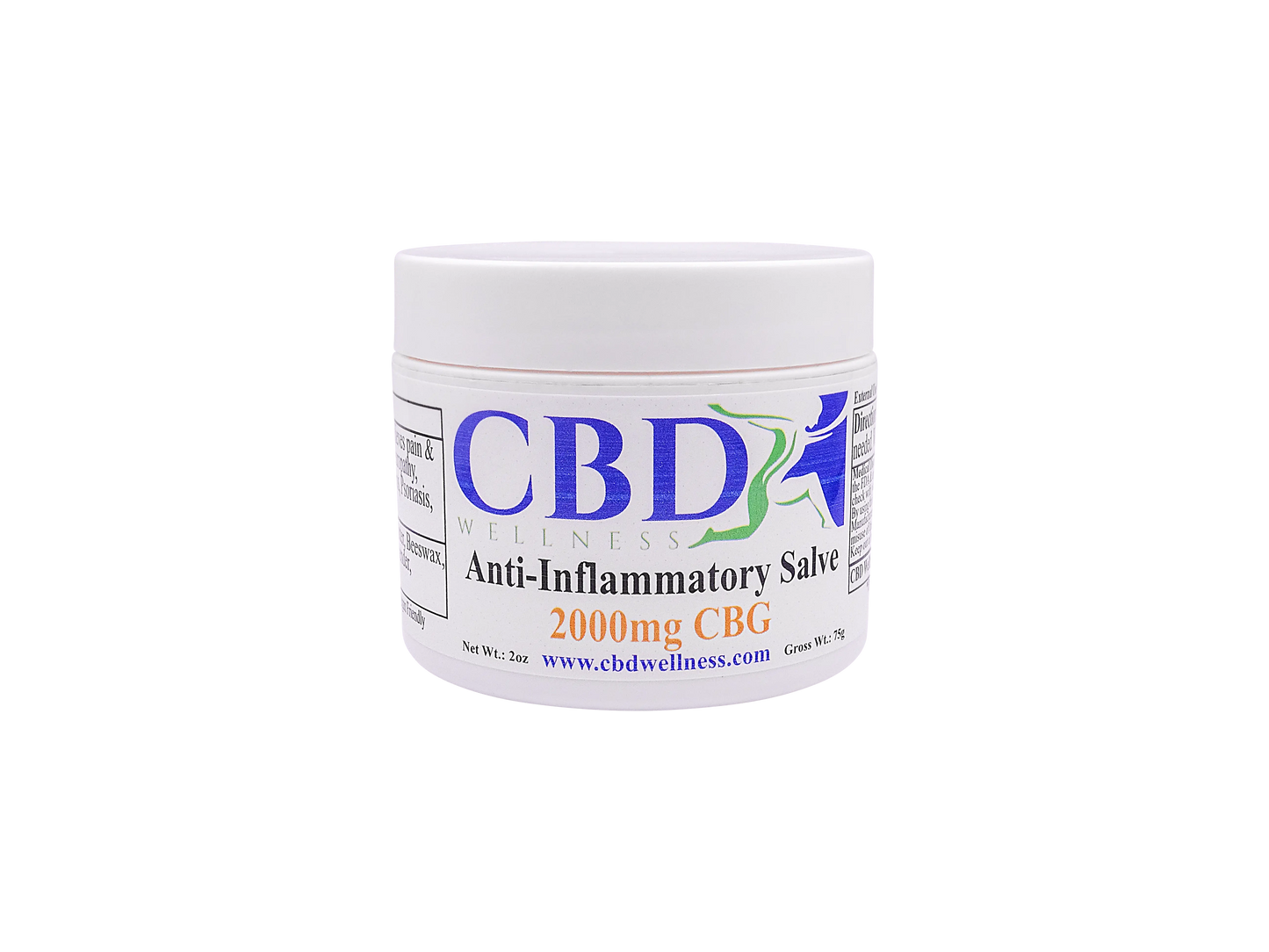 2oz 2000mg CBG Anti-Inflammatory Salve CBD Wellness