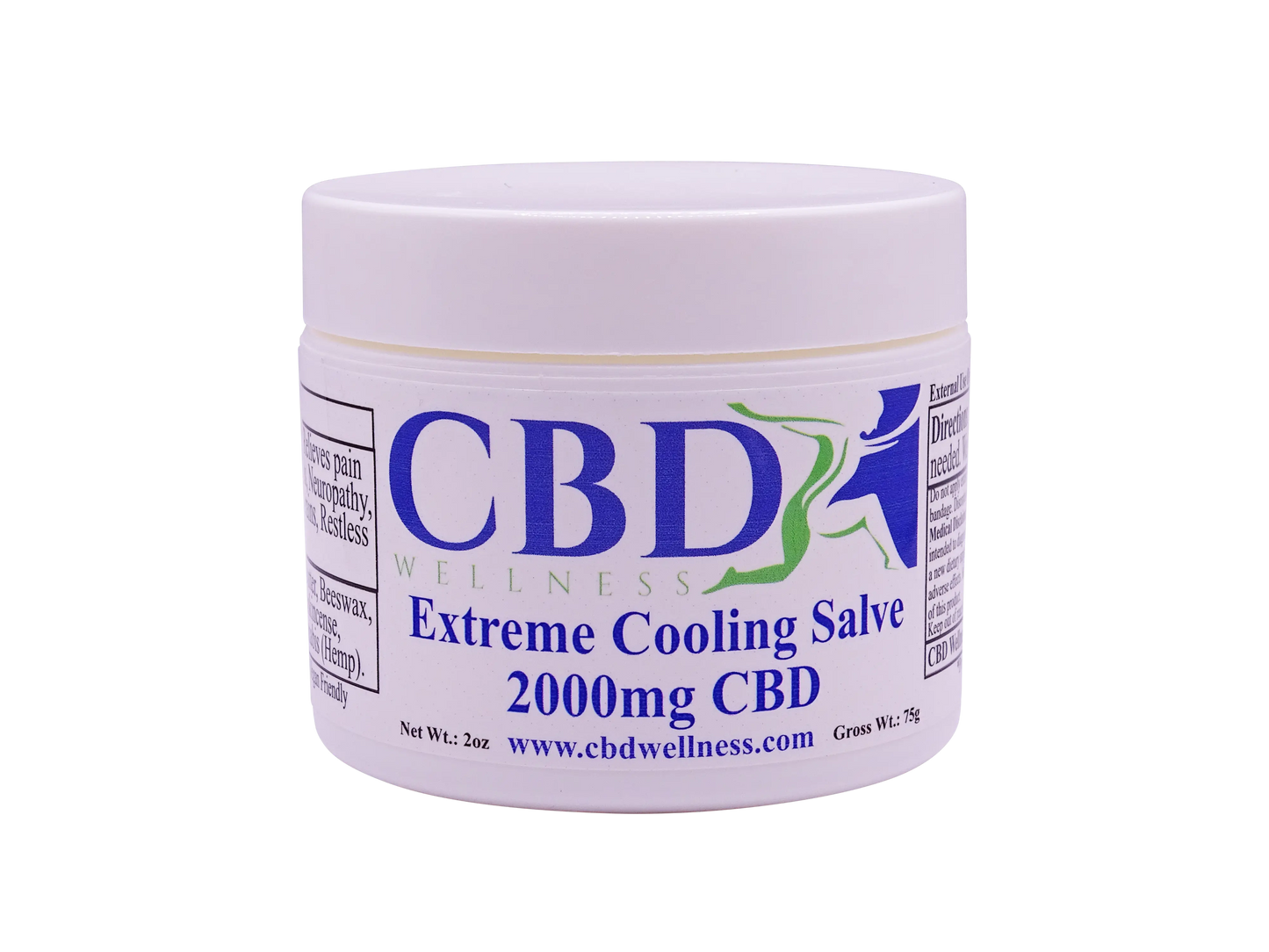 2oz 2000mg Extreme Cooling Salve CBD Wellness
