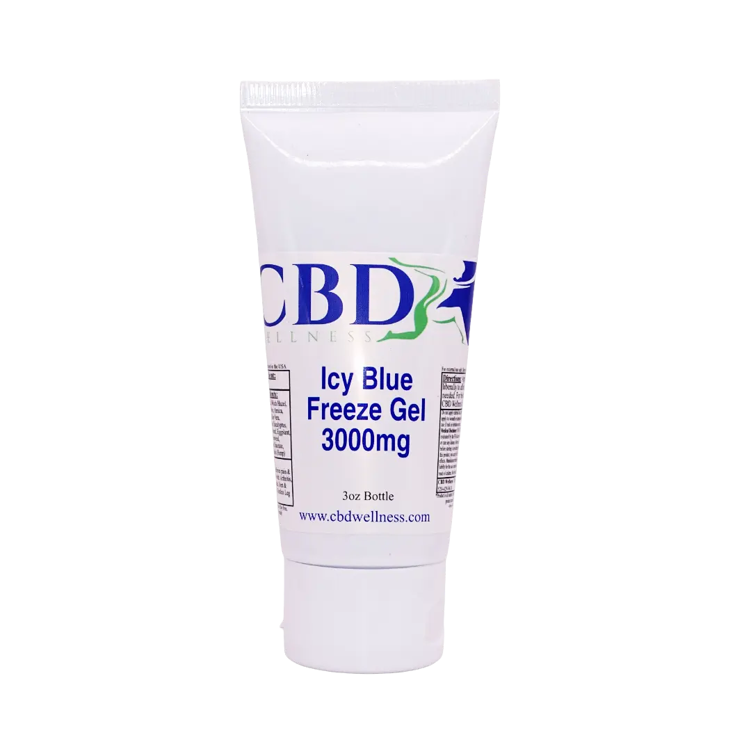 3oz 3000mg Icy Blue Freeze Gel CBD Wellness