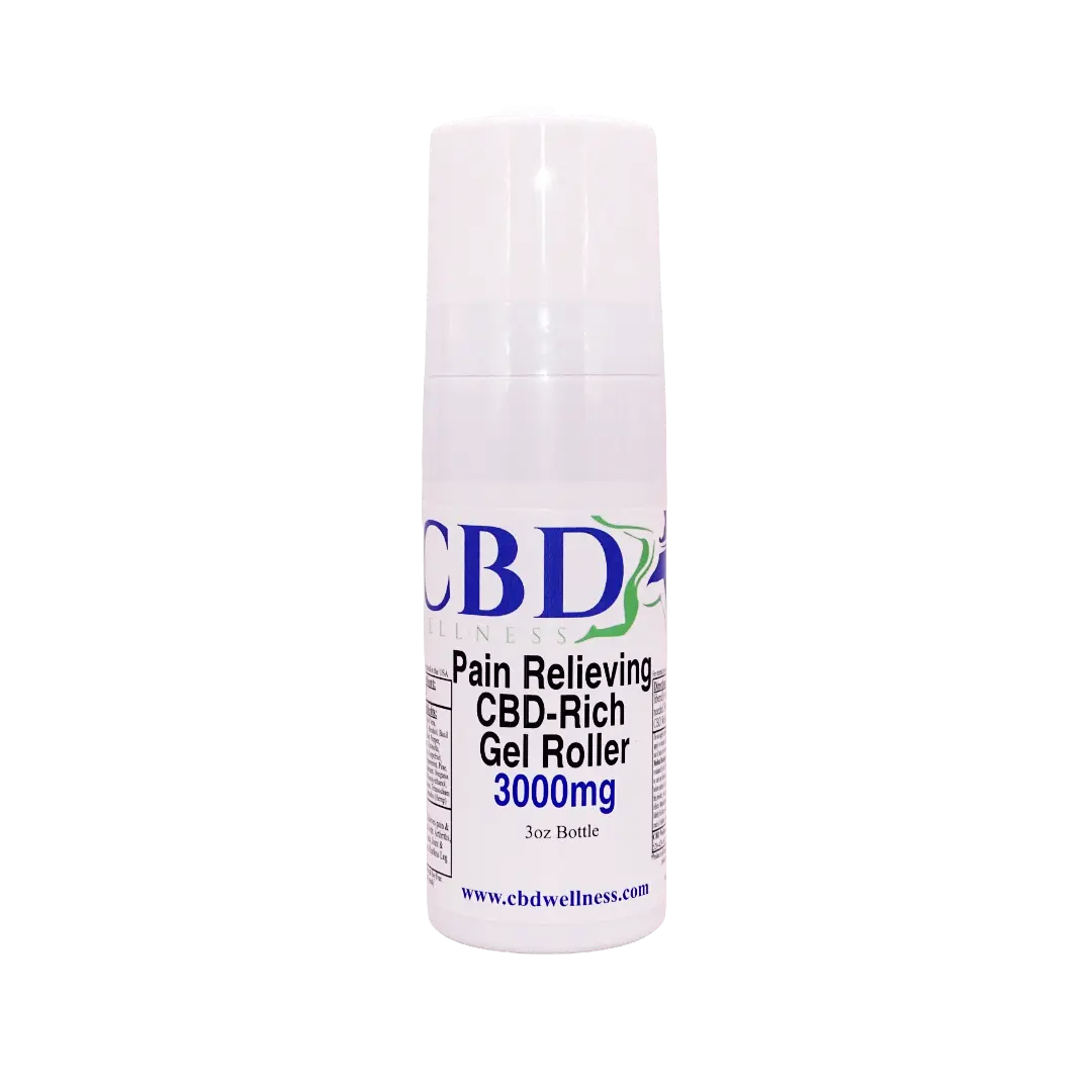 3oz Pain Relieving Gel Roller 3000mg CBD Wellness