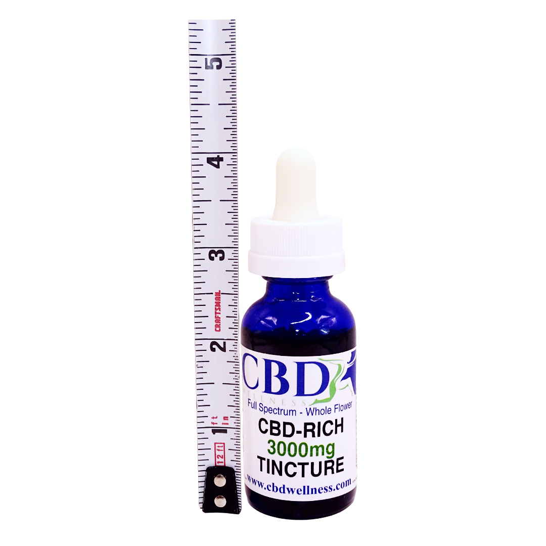 3000mg Full Spectrum CBD Tincture | Maximum Strength CBD + CBC + CBG + CBN | CBD Wellness