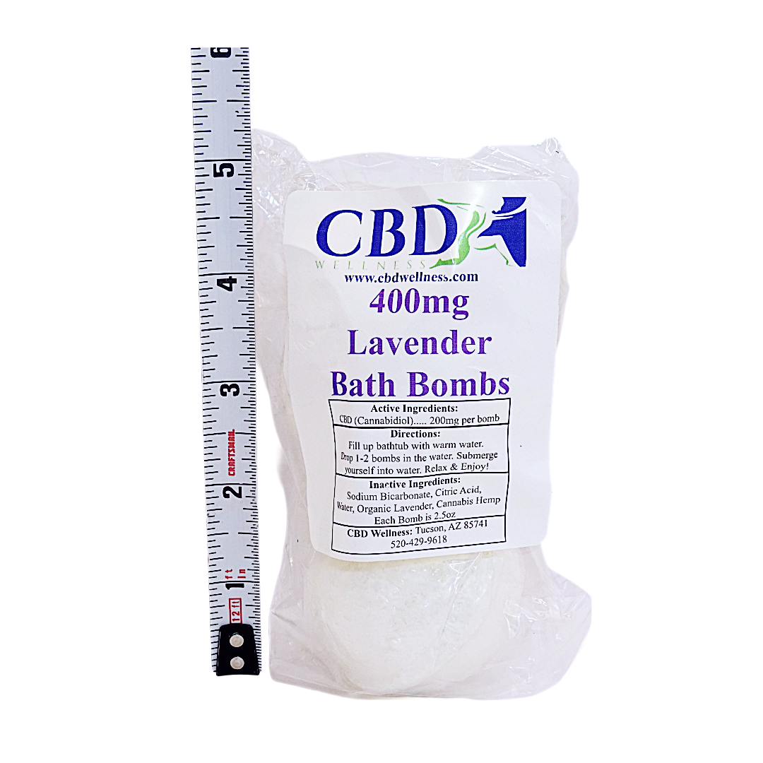 Lavender 400mg CBD Bath Bomb (2-pack)
