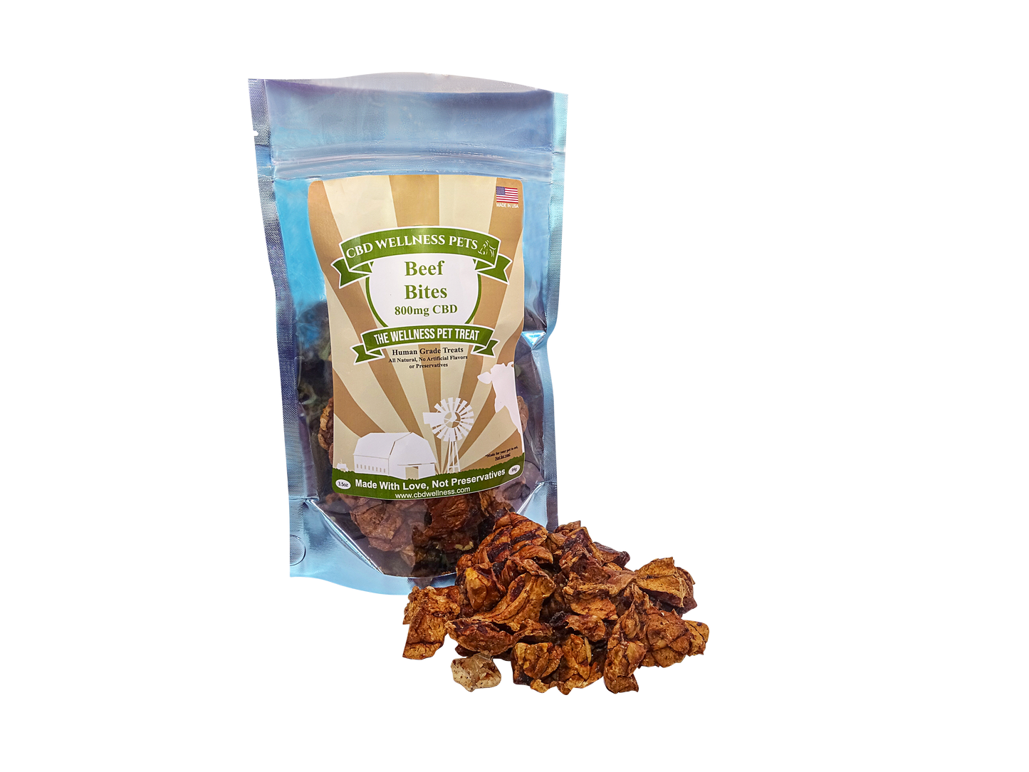 800mg CBD Beef Bites