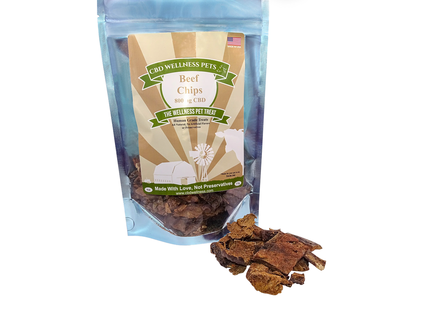 800mg CBD Beef Chips CBD Wellness