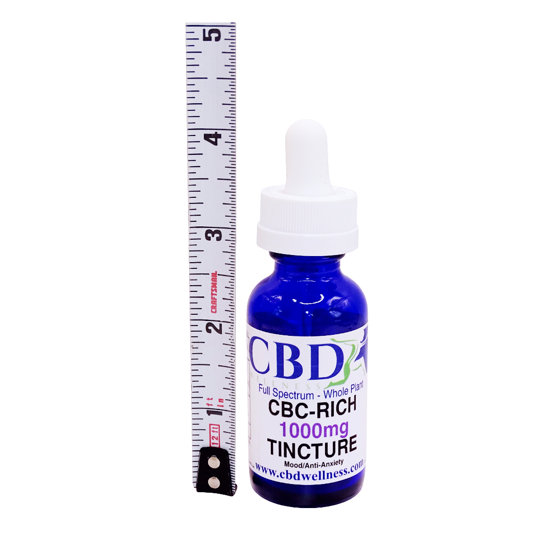 1000mg CBC-Rich Tincture | Mood, Anxiety & Neurological Support | CBD Wellness