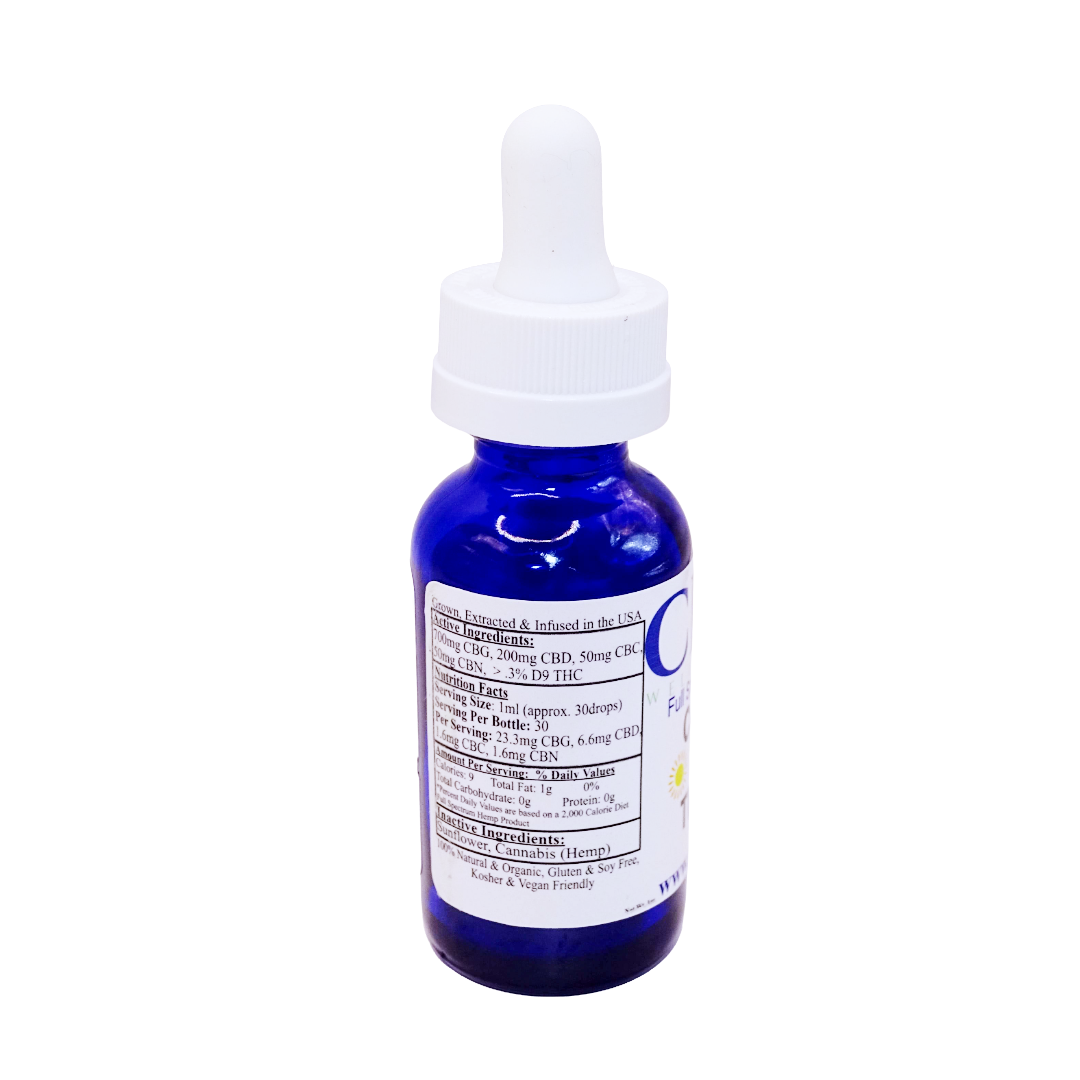 1000mg CBG-Rich Tincture – Full Spectrum CBG Oil