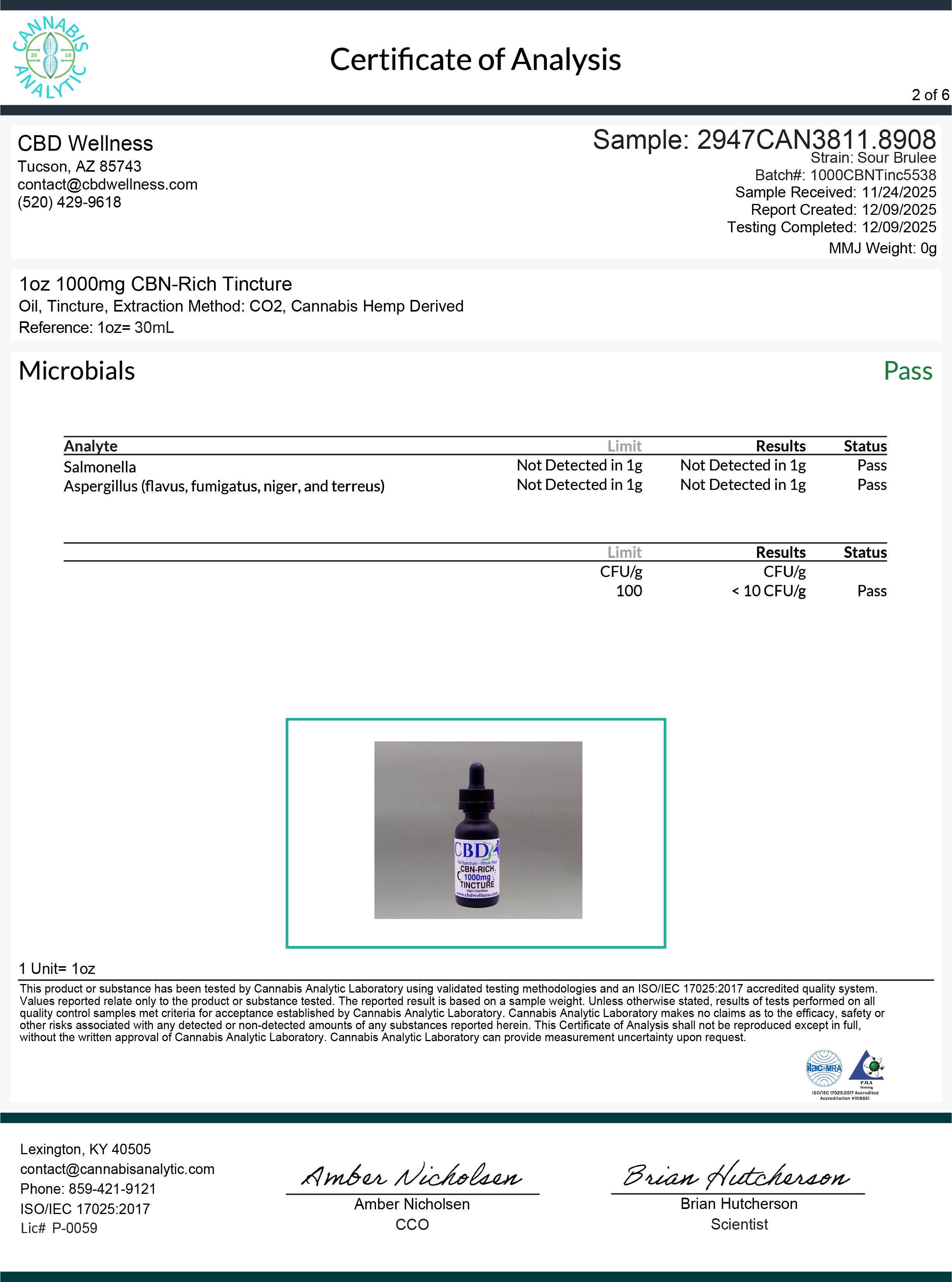 1000mg CBN-Rich Tincture for Sleep | CBD Wellness | Proprietary