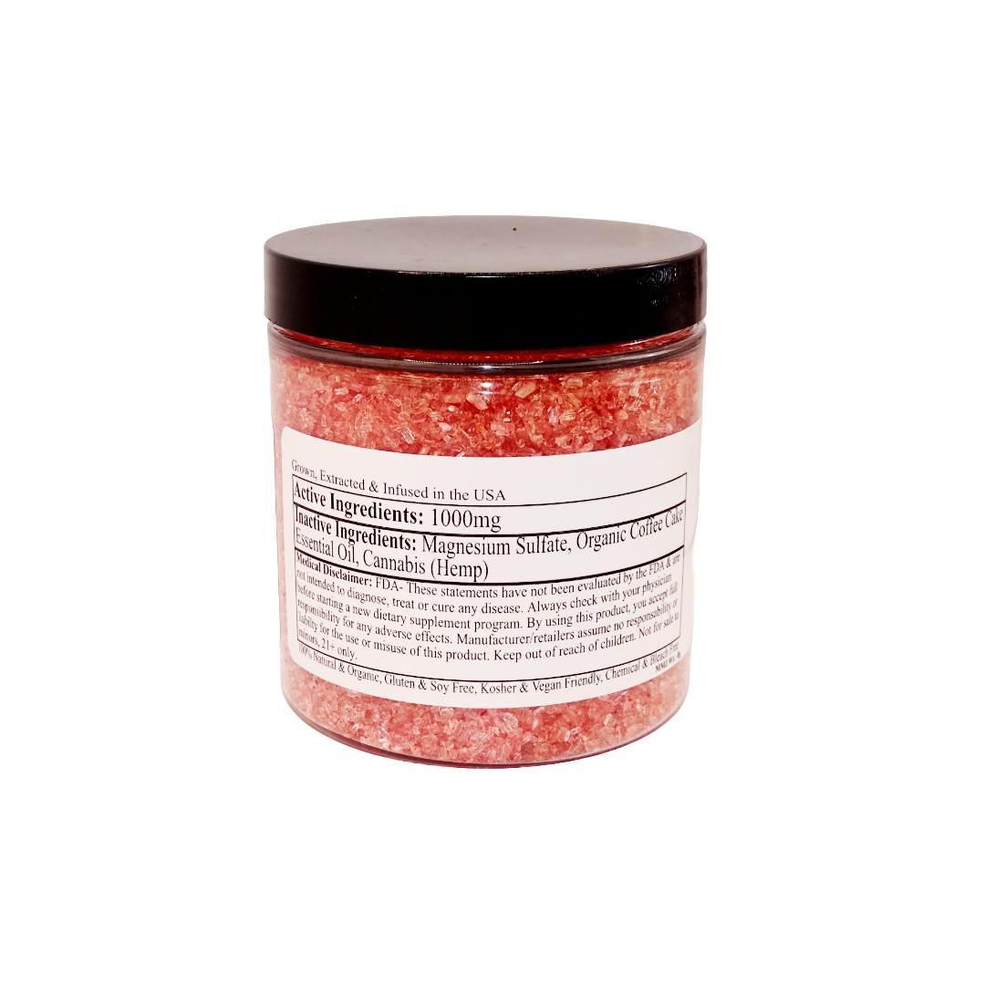9oz 1000mg CBD Scrumptious Coffee Cake Bath Salts