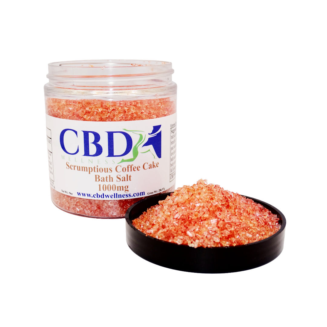 9oz 1000mg CBD Scrumptious Coffee Cake Bath Salts