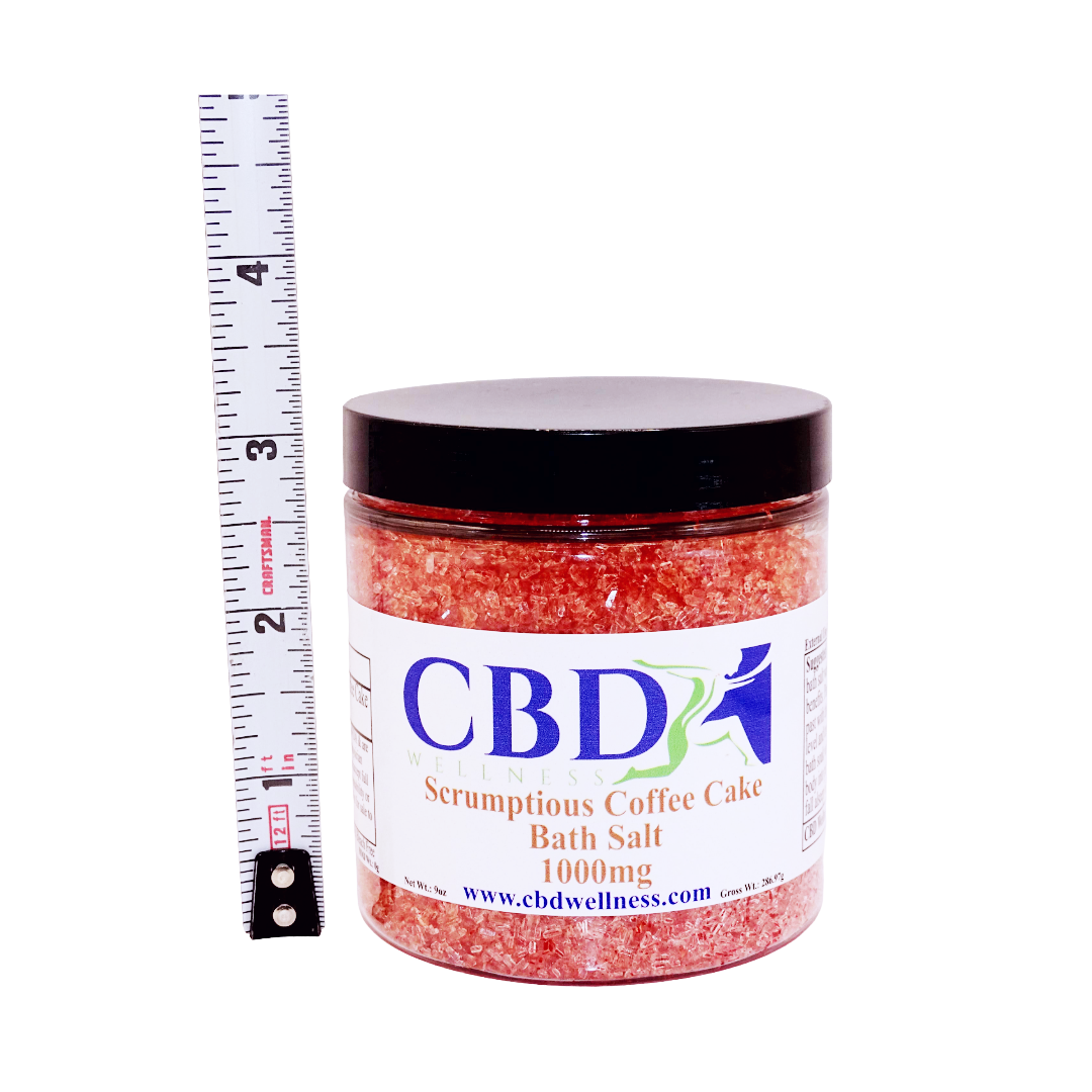 9oz 1000mg CBD Scrumptious Coffee Cake Bath Salts