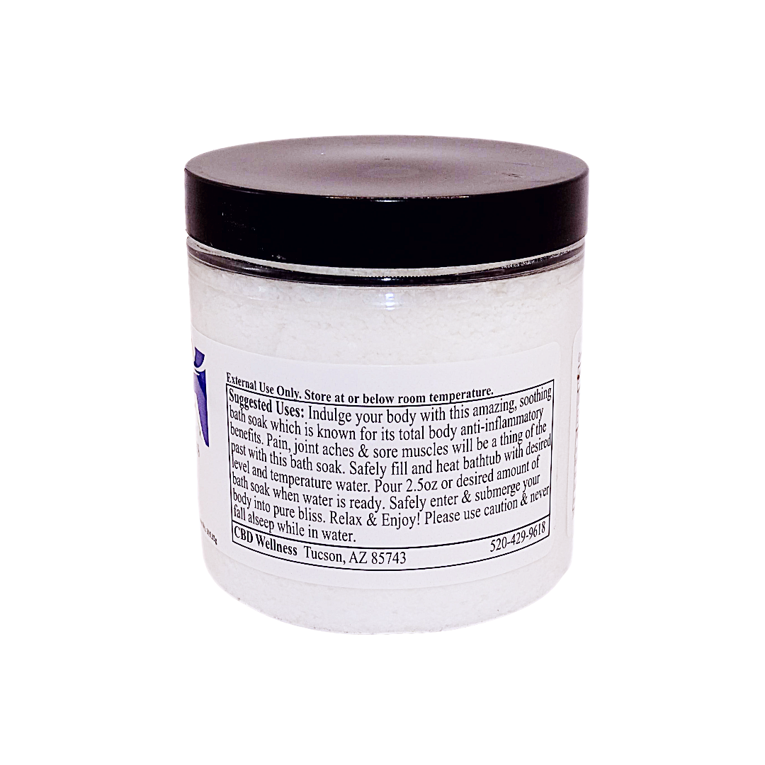 10oz 1000mg CBD Invigorating Eucalyptus Bath Soak (Powder)