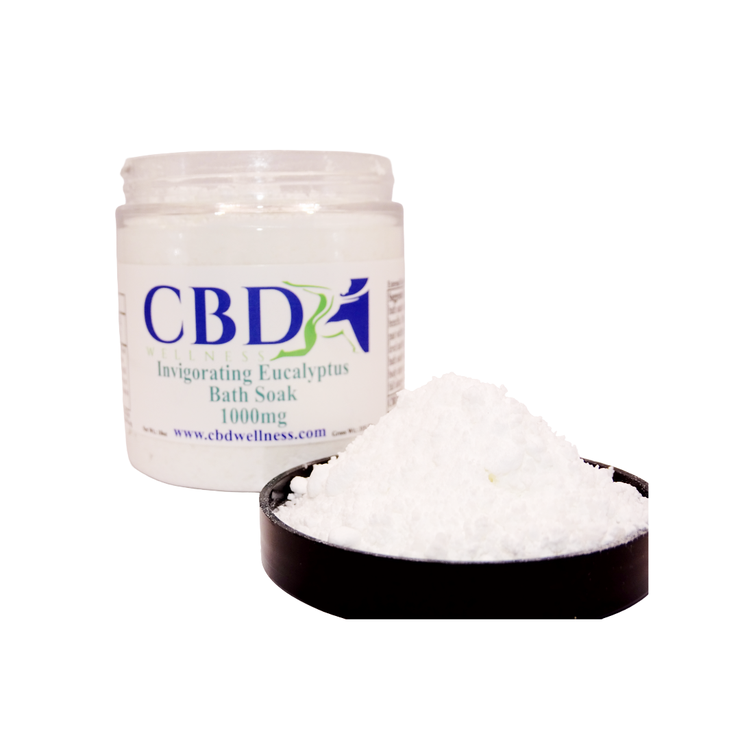 10oz 1000mg CBD Invigorating Eucalyptus Bath Soak (Powder)