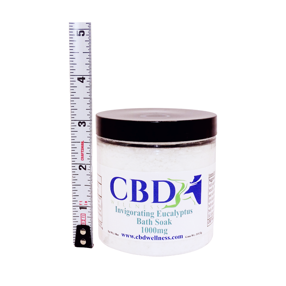 10oz 1000mg CBD Invigorating Eucalyptus Bath Soak (Powder)