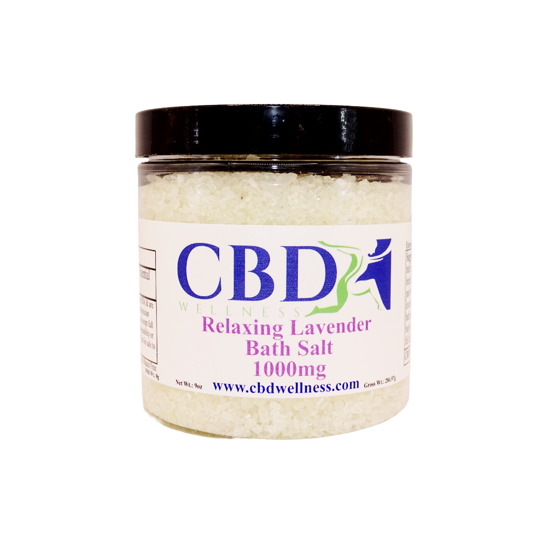 9oz 1000mg CBD Relaxing Lavender Bath Salts