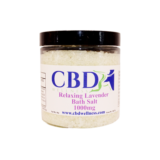 9oz 1000mg CBD Relaxing Lavender Bath Salts