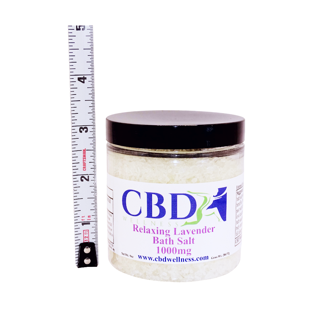 9oz 1000mg CBD Relaxing Lavender Bath Salts