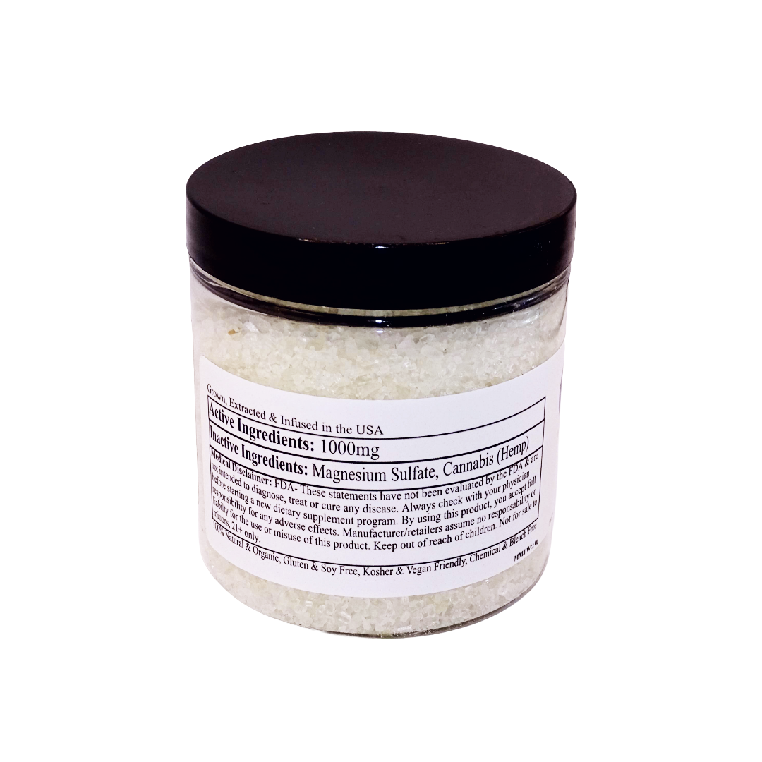 9oz 1000mg CBD Relaxing Unscented Bath Salts