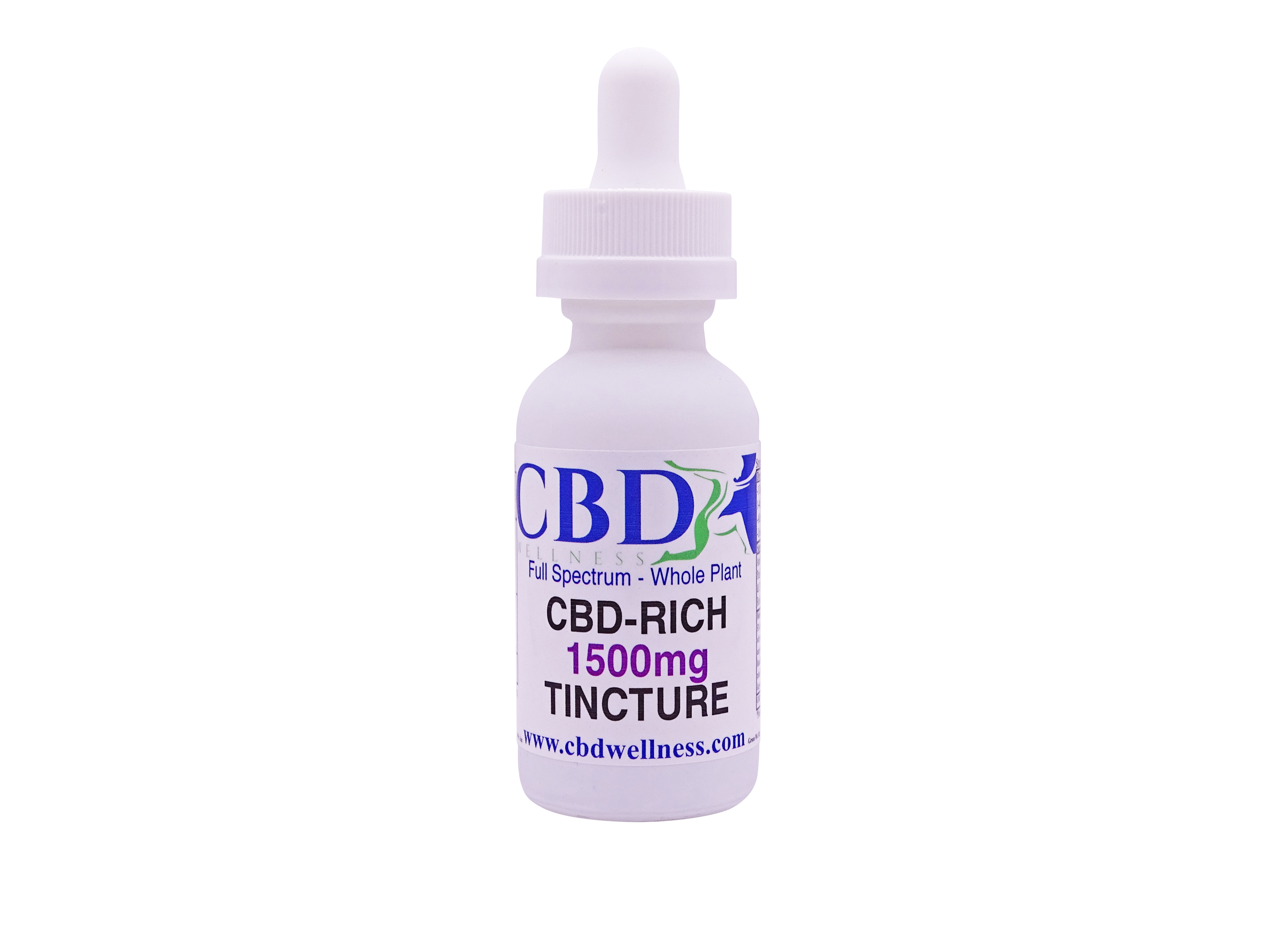 CBD Wellness 1500mg Natural Tincture - Full-Spectrum CBD Oil