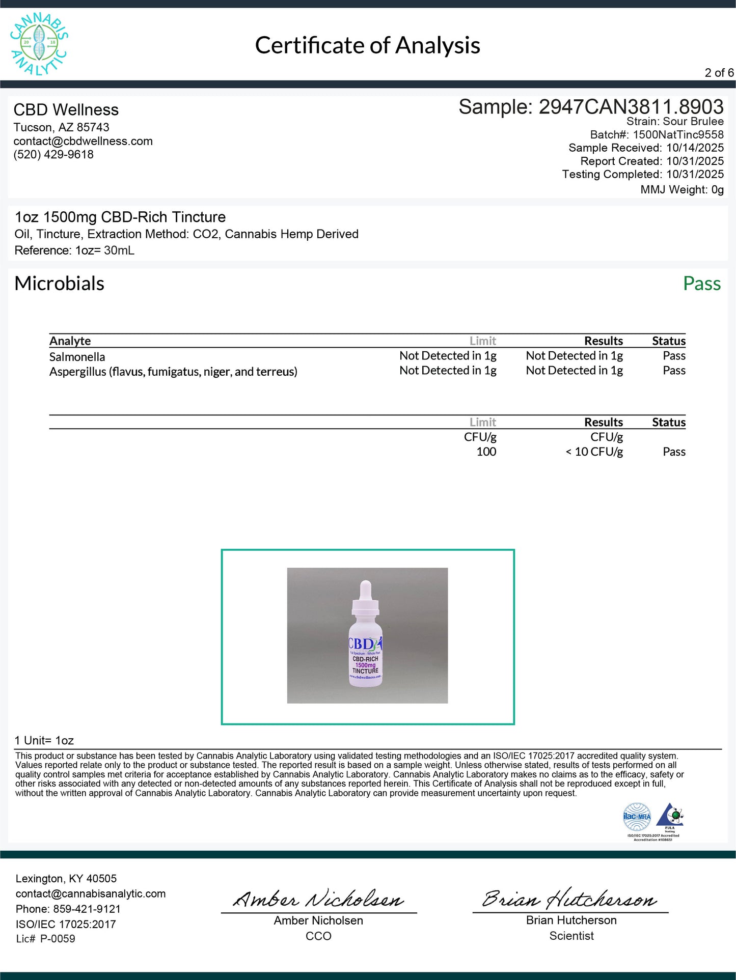 1500mg CBD-Rich Natural Tincture CBD Wellness