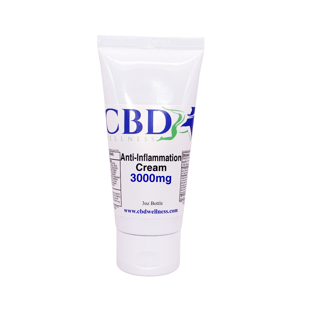 3oz Anti-Inflammation Cream 3000mg CBD Wellness