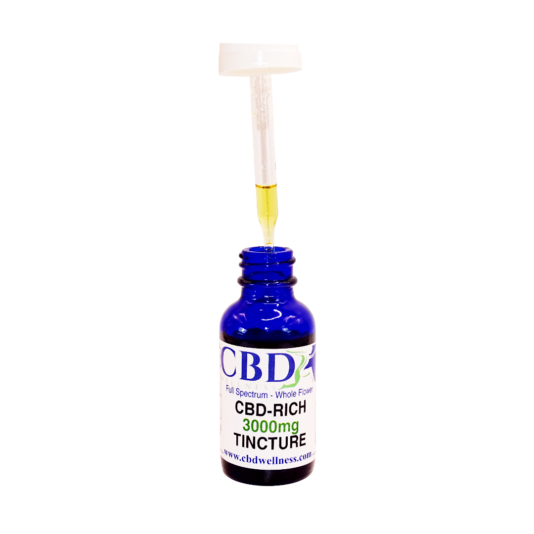 3000mg Full Spectrum CBD Tincture | Maximum Strength CBD + CBC + CBG + CBN | CBD Wellness