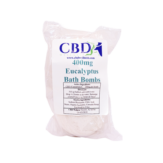 Eucalyptus 400mg CBD Bath Bomb (2-pack)