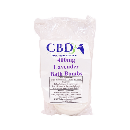 Lavender 400mg CBD Bath Bomb (2-pack)