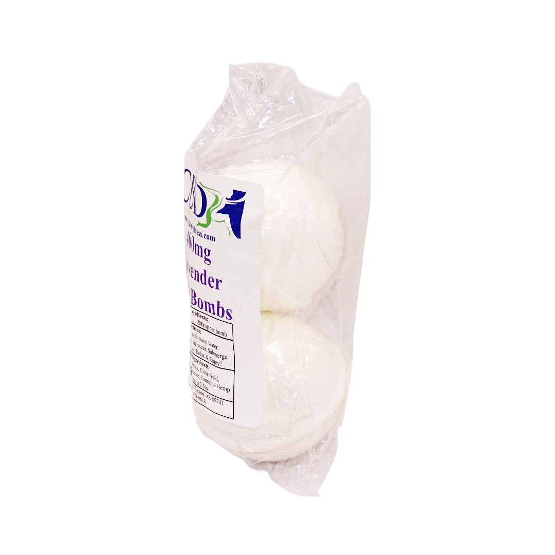 Lavender 400mg CBD Bath Bomb (2-pack)