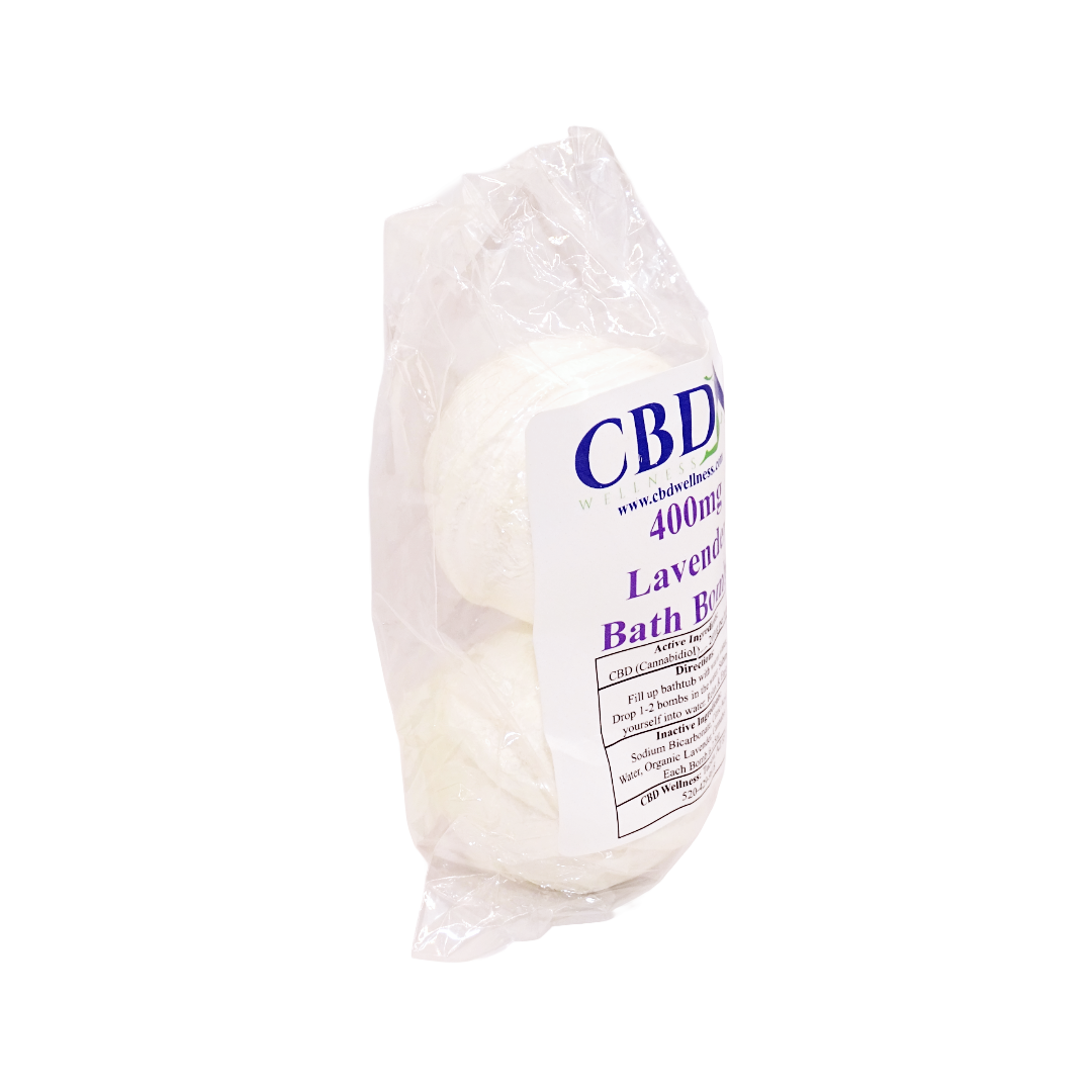 Lavender 400mg CBD Bath Bomb (2-pack)