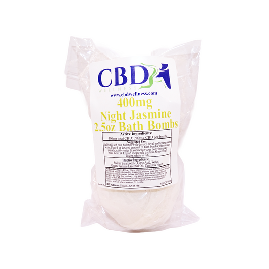 Night Jasmine 400mg CBD Bath Bomb (2-pack)