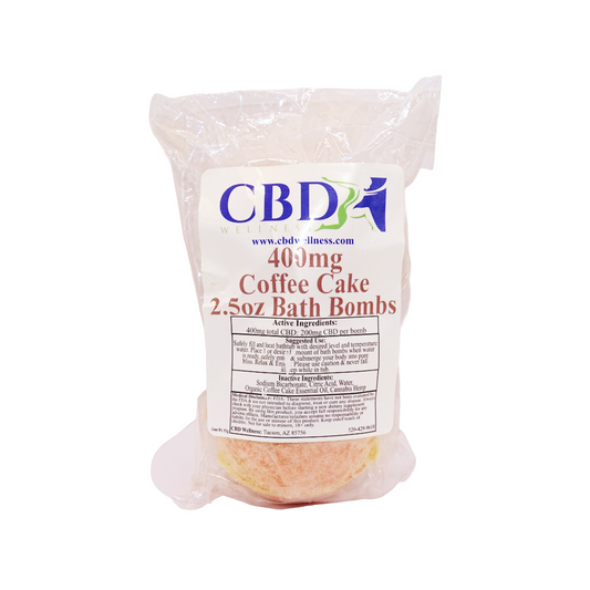 Coffee Cake 400mg CBD Bath Bomb (2-pack)