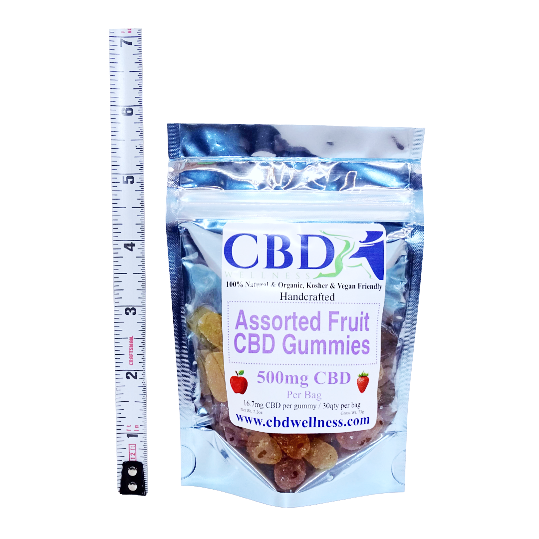 500mg CBD Assorted Fruit Gummies
