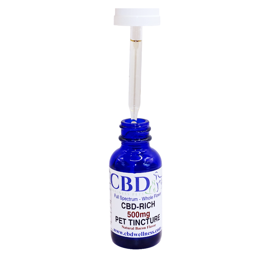 Bacon Flavor CBD Pet Tincture 500mg | Full-Spectrum CBD Oil for Dogs & Cats