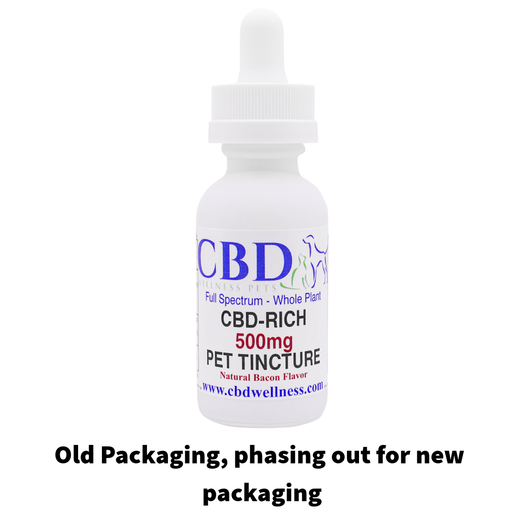 Bacon Flavor CBD Pet Tincture 500mg | Full-Spectrum CBD Oil for Dogs & Cats