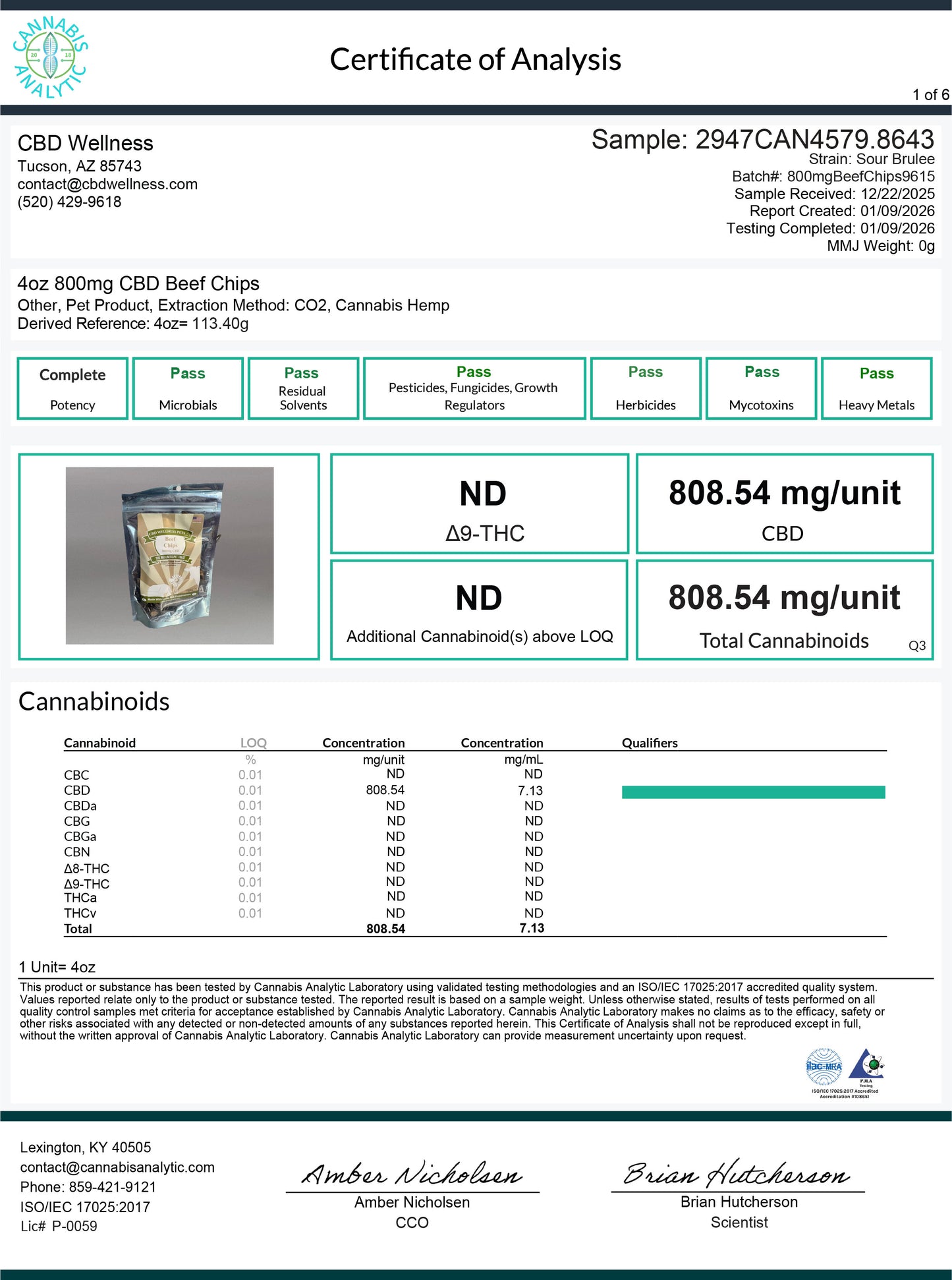 800mg CBD Beef Chips