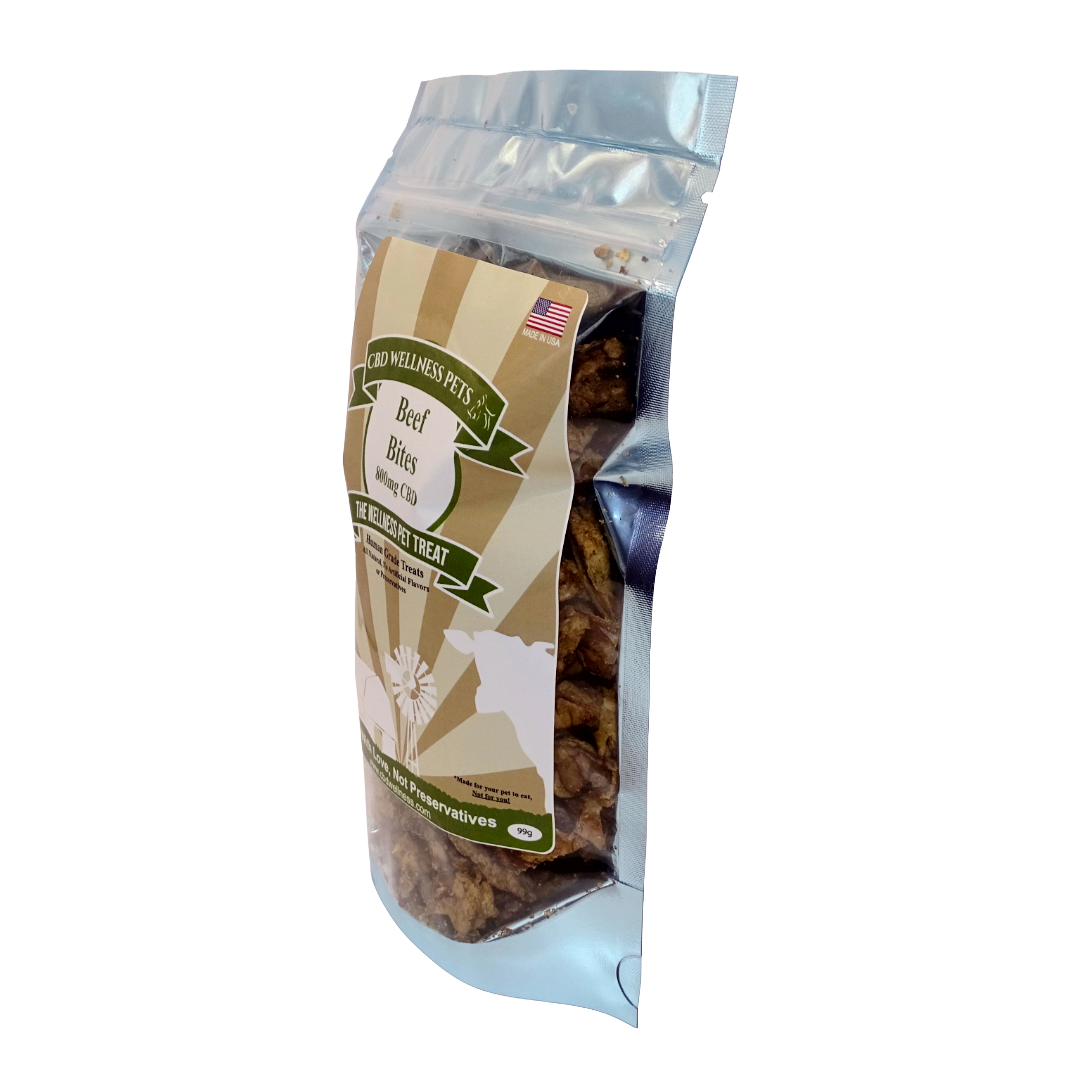 CBD Beef Bites for Dogs 800mg | Human Grade CBD Dog Treats | CBD Wellness