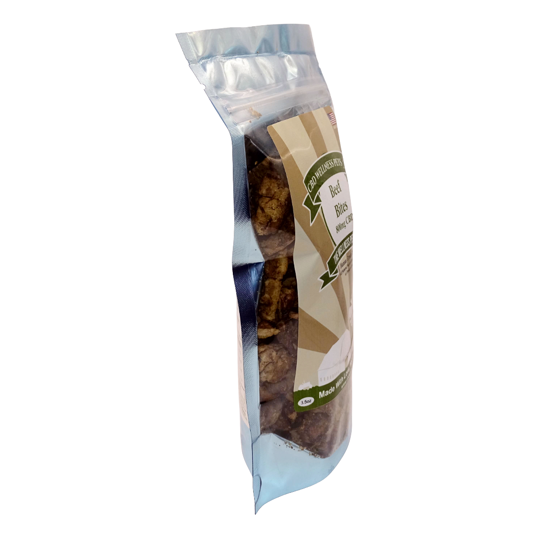 CBD Beef Bites for Dogs 800mg | Human Grade CBD Dog Treats | CBD Wellness