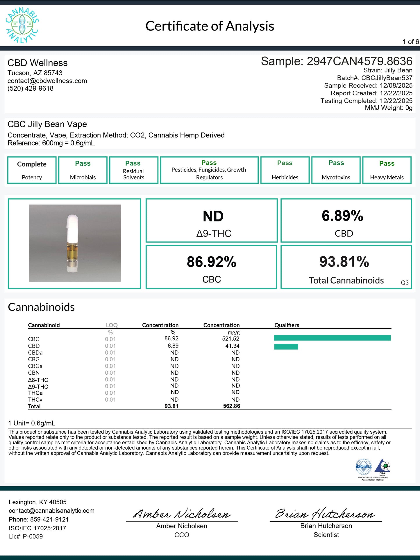 CBC-Rich Vapes CBD Wellness