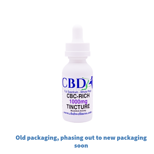 1000mg CBC-Rich Tincture | Mood, Anxiety & Neurological Support | CBD Wellness