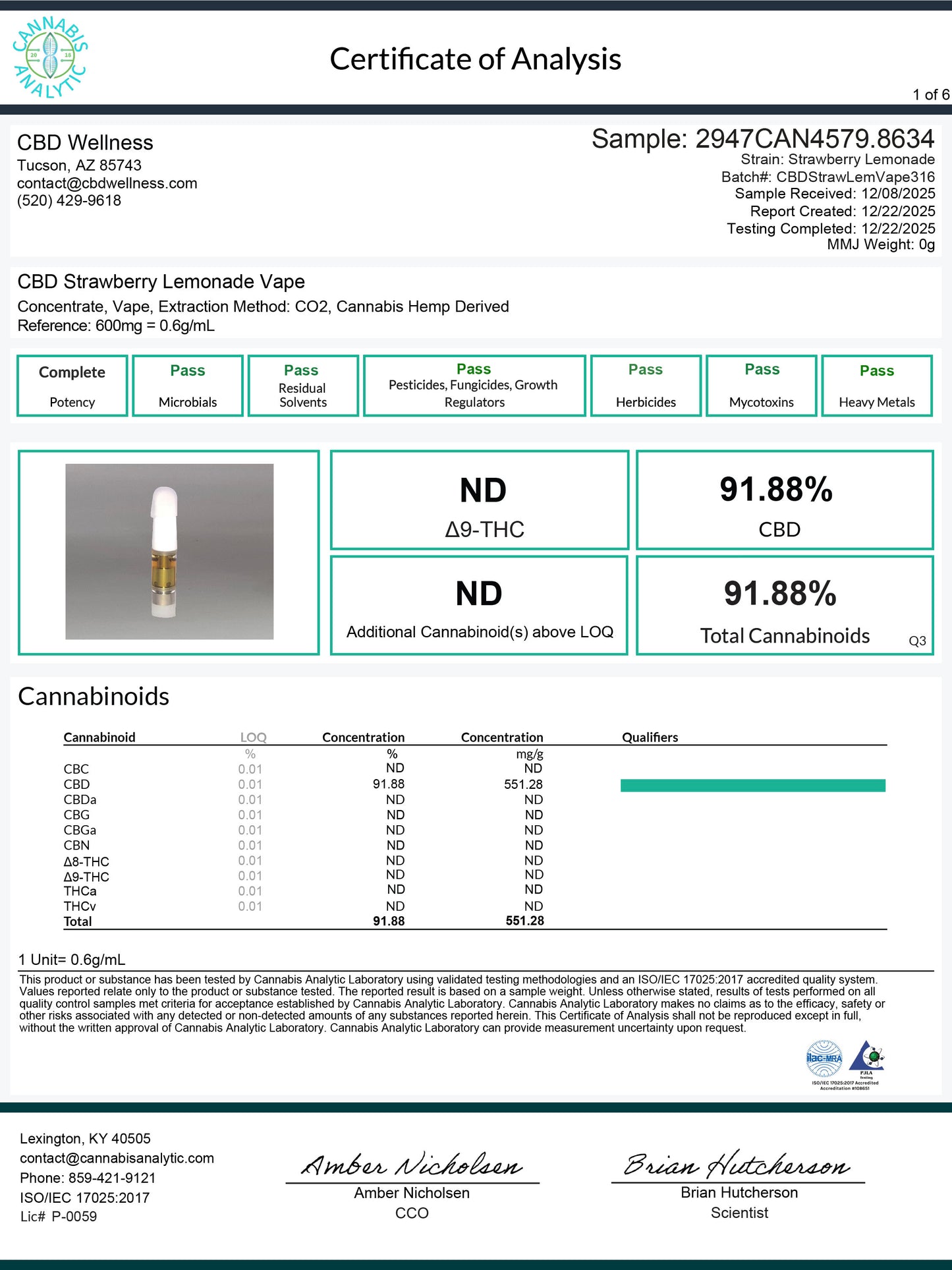 Strawberry Lemonade CBD Vape CBD Wellness
