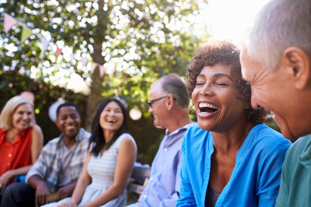 Happy people enjoying wellness after using CBD Wellness products