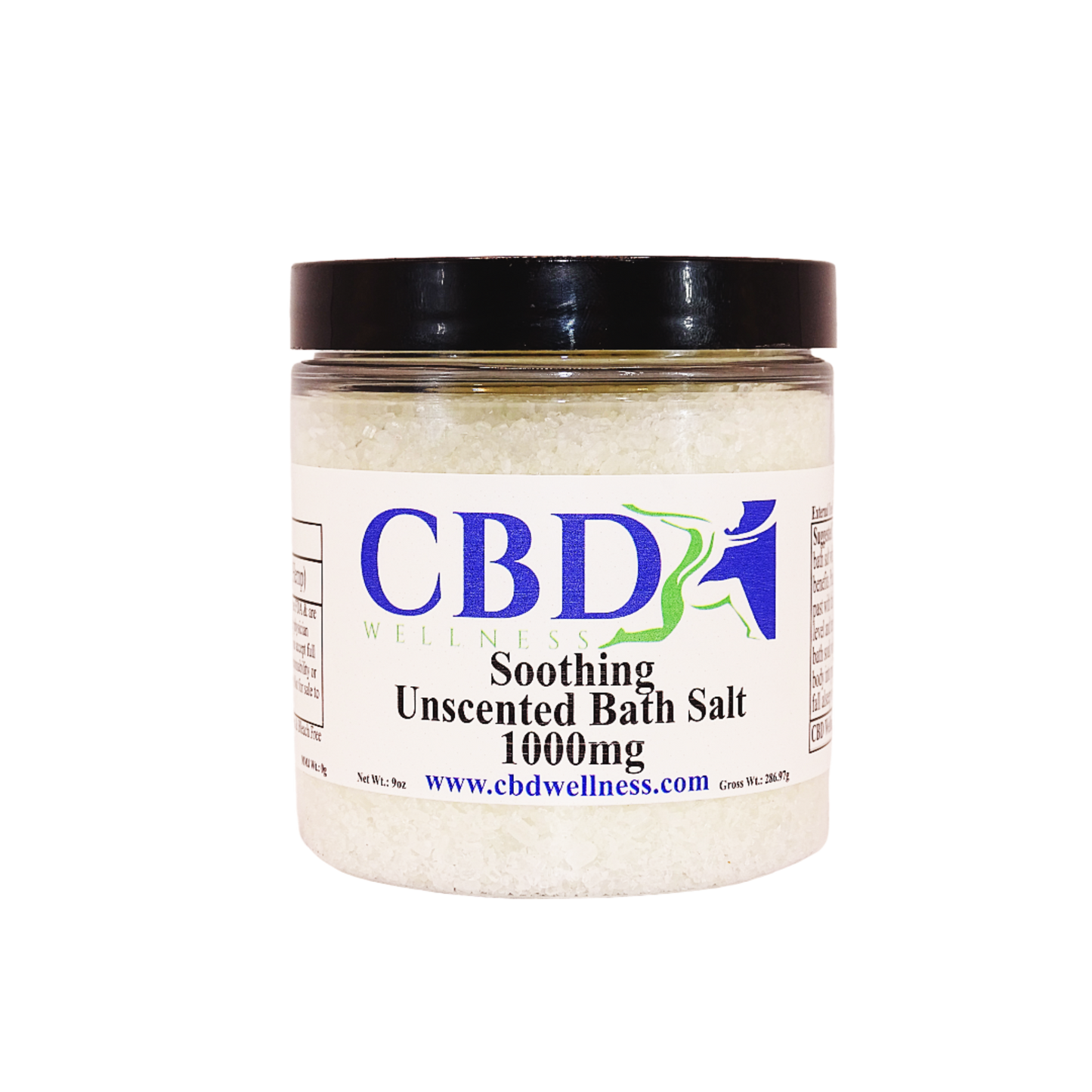 9oz 1000mg CBD Relaxing Unscented Bath Salts