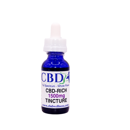 1500mg Full Spectrum CBD Tincture | CBD + CBC + CBG + CBN | CBD Wellness