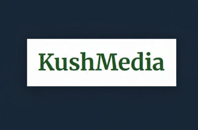 The text 'KushMedia' is shown in a dark green serif font on a plain white background.