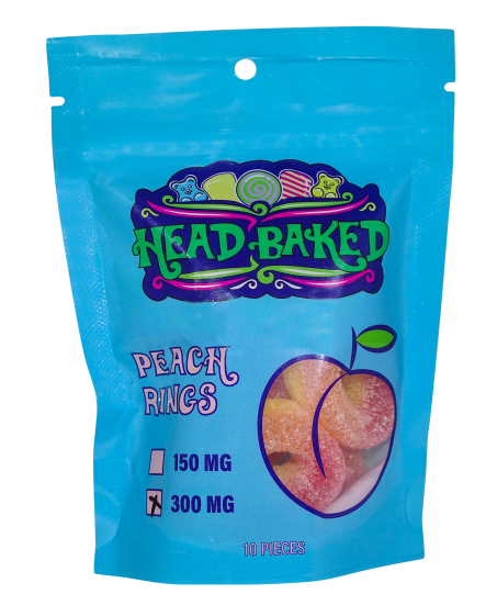 Head Baked 300mg CBD Peach Rings
