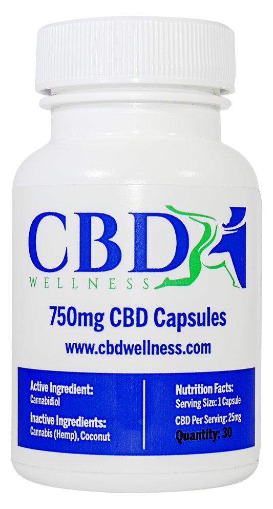 Cápsulas de CBD de 750 mg